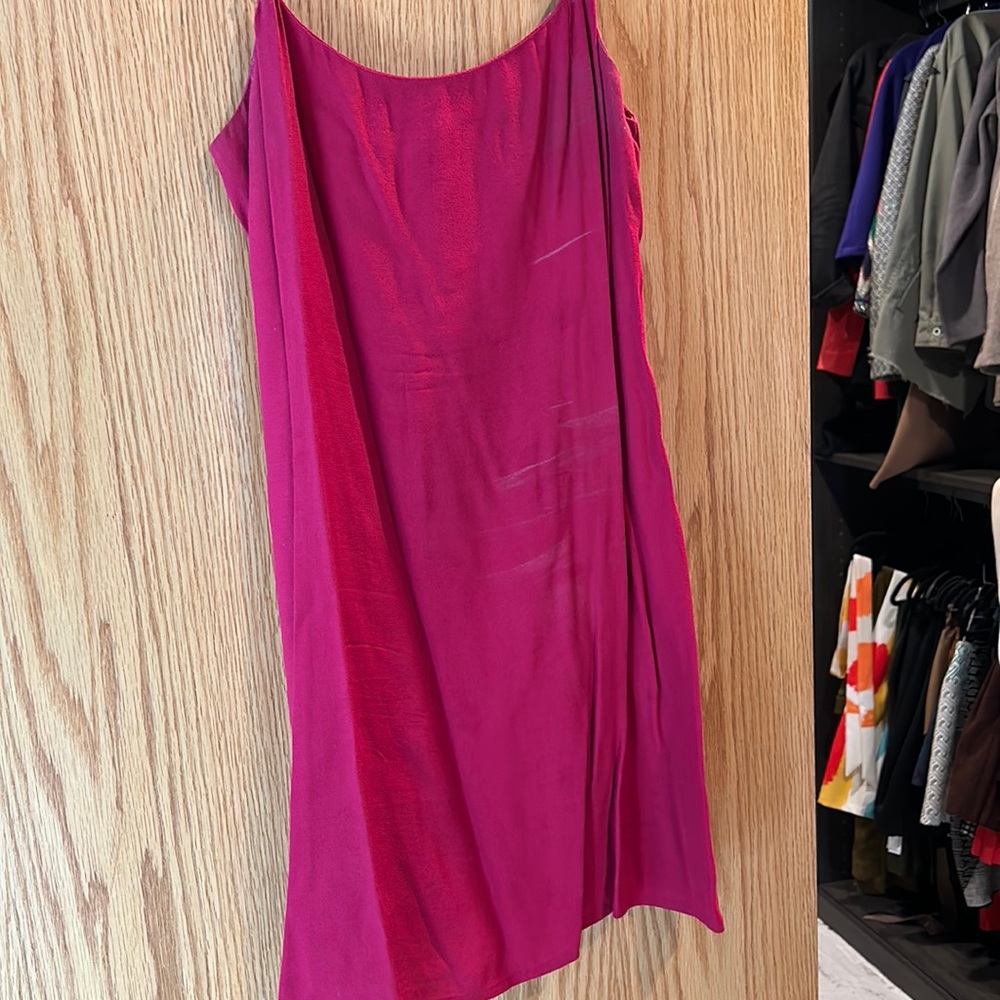 Reformation hot pink mini dress